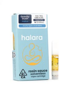 Halara Carts | Halara Solventless Rosin Sauce Disposable vape - Gravity Gush (1G)