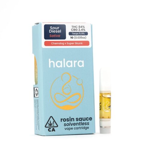 Halara Carts | Halara Solventless Rosin Sauce disposable vape - Sour Diesel (1G)