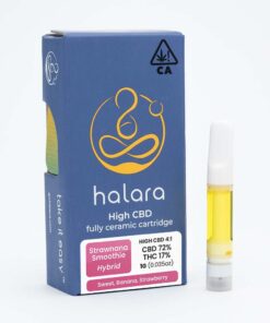 Halara vape | Strawnana Smoothie - High CBD Cartridge (1g)